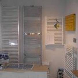 Foto van diverse soorten handdoek design radiatoren.